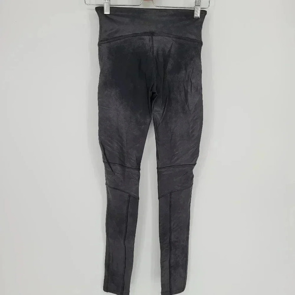 SPANX moto black faux leather legging Size small Petit - Picture 4 of 8